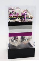 Asexual Flag RPG Dice Set