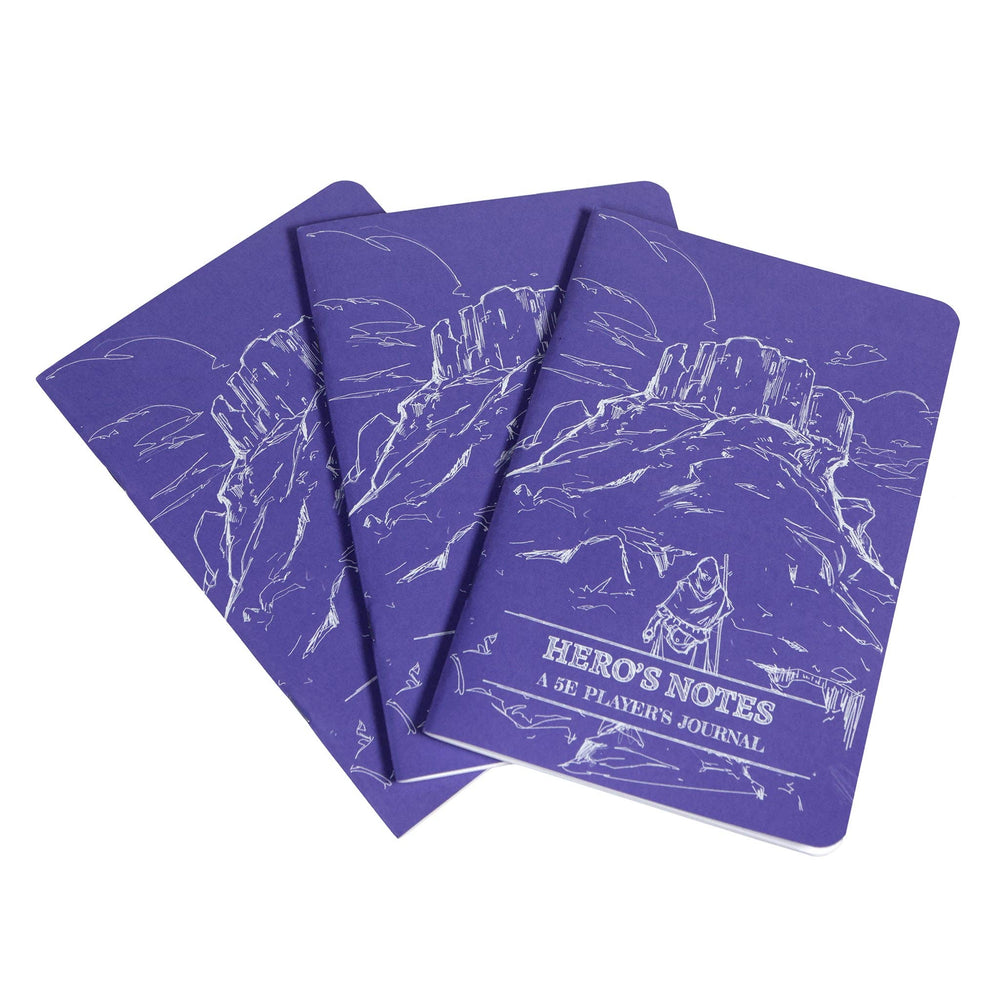 Hero Journals: Player Character Notebooks 3-Pack: Blue