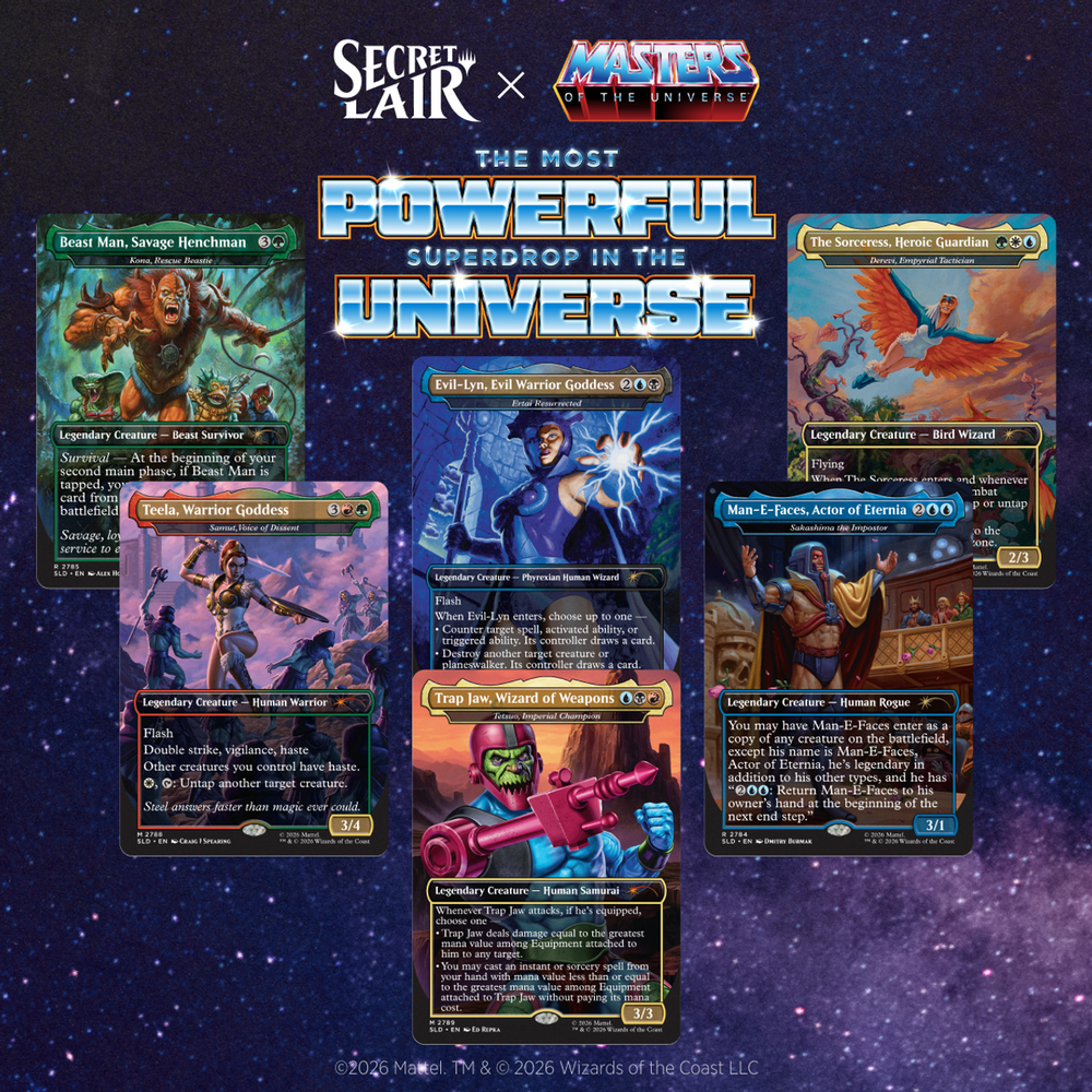 Secret Lair x Masters of the Universe™: Allies and Enemies of Eternia Traditional Foil