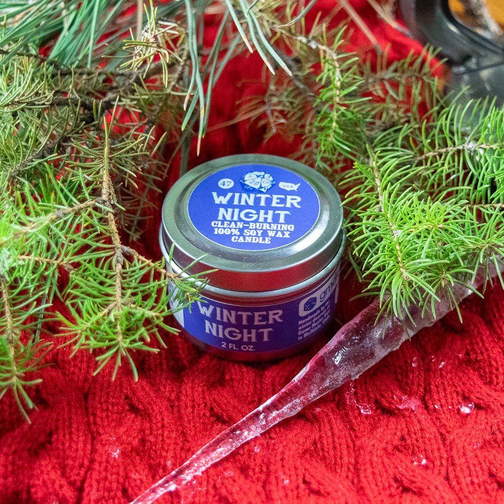 Winter Night Gaming Candle: 8oz