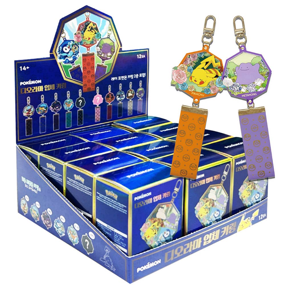 Pokemon Diorama Acrylic Keyring Blind Box