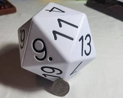 Big Foam Dice 4 inch D20's (11 colors) by Zucati: 6 pack random