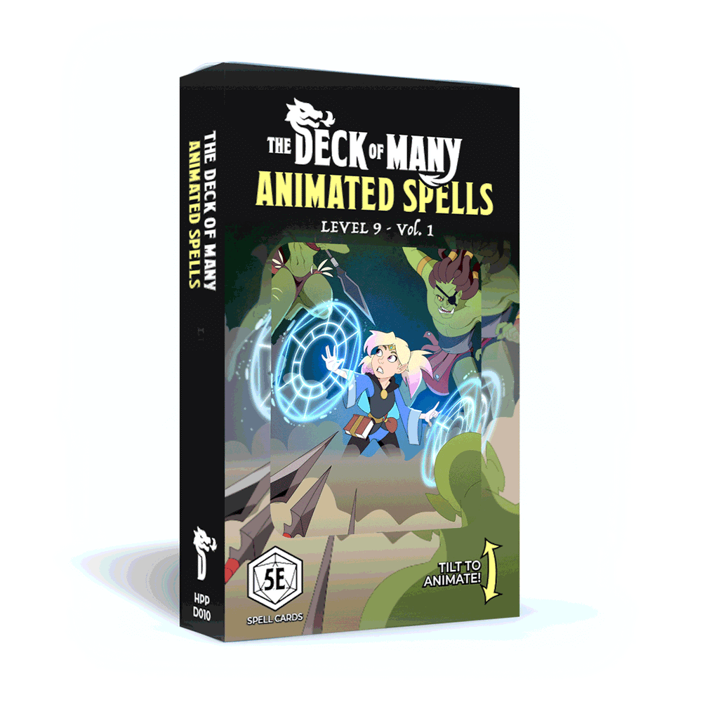 Animated Spells: Level 9 - 5e 2014 D&D (Reference Cards)
