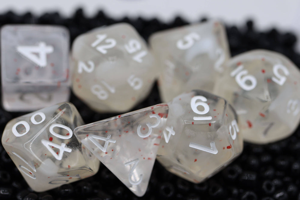 Blossom Snowfall Dice RPG Dice Set