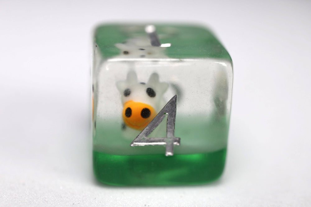 Grazing Cow RPG Dice Set