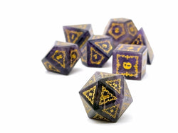 Holiday Orc Mystery Gemstone or Glass Dice Set with Premium Holiday Book Tin: Single