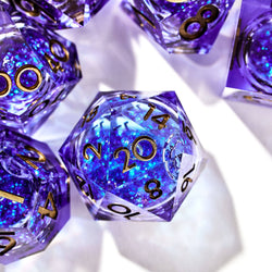 The Weave 7-Piece Liquid Core Dice Set