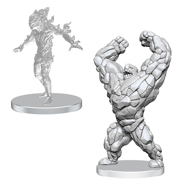 Pathfinder Battles Deep Cuts Miniatures - Living Landslide & Living Wildfire