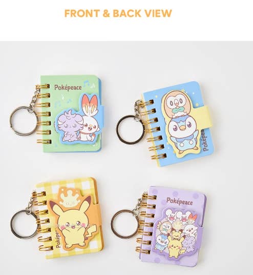 Pokémon Poképeace Mini Keyring Notebook