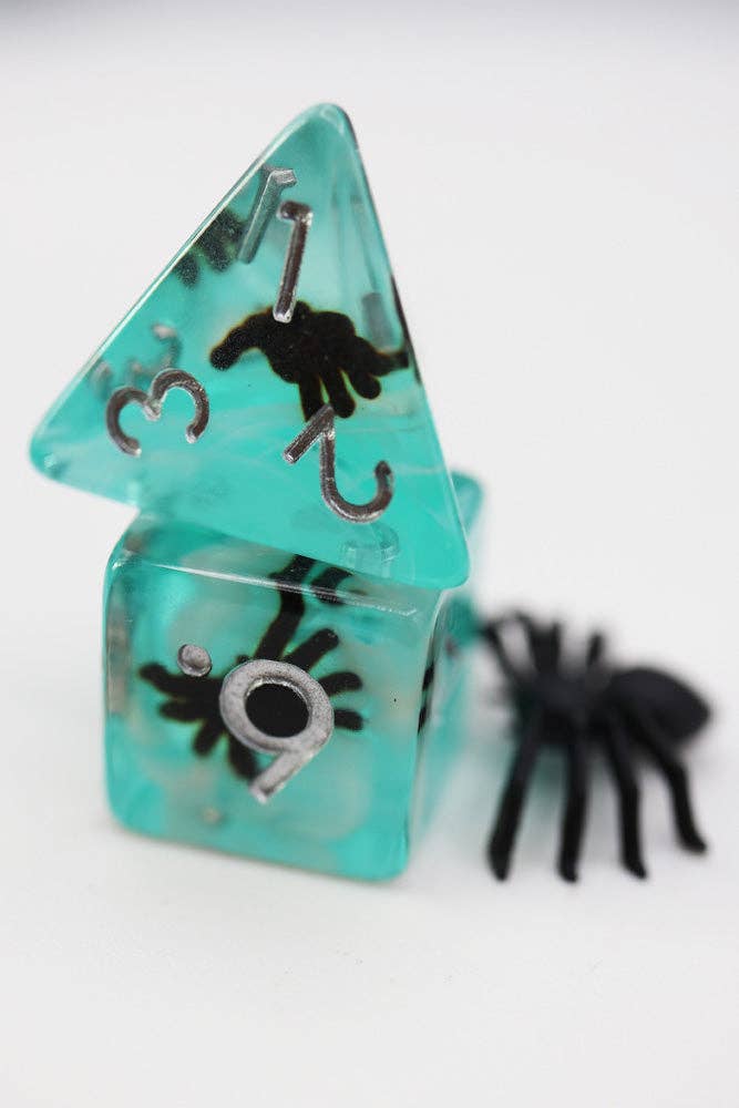 Blue Tarantula RPG Dice Set