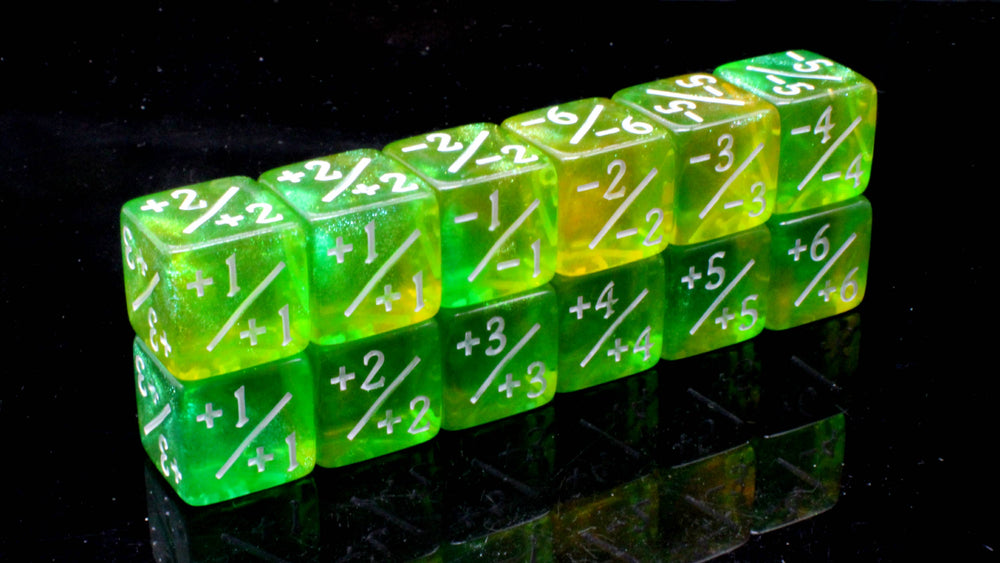+/- Counter Dice 12ct Set - Galaxy - Fairy Lights