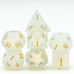 Opalite Gemstone Dice Set