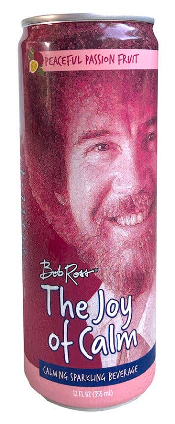 Bob Ross Joy of Calm, calming sparkling beverage