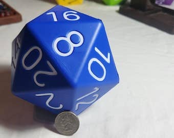 Big Foam Dice 4 inch D20's (11 colors) by Zucati: 6 pack random
