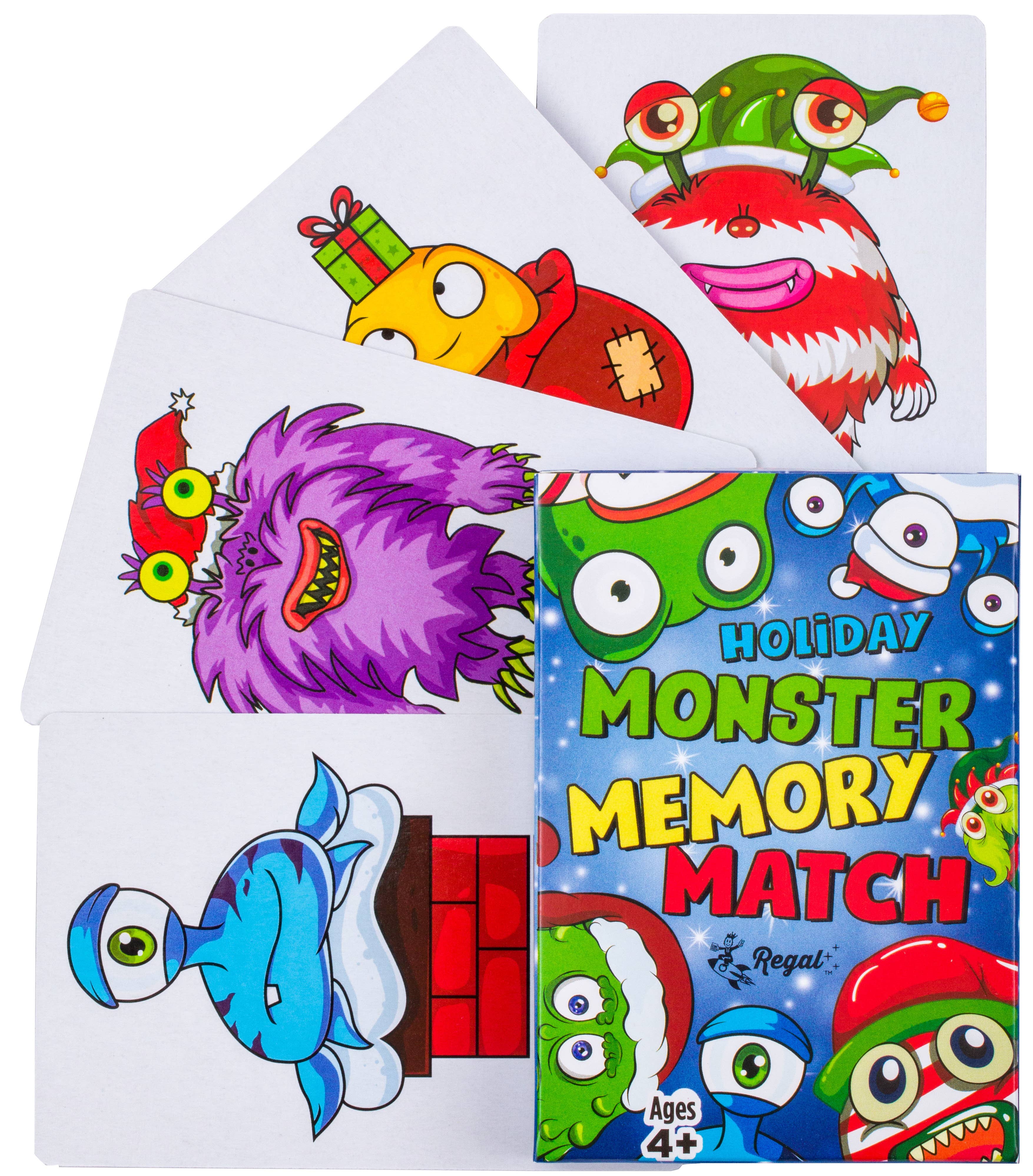 Holiday Kid's Card Games — Holiday Monster Memory Match