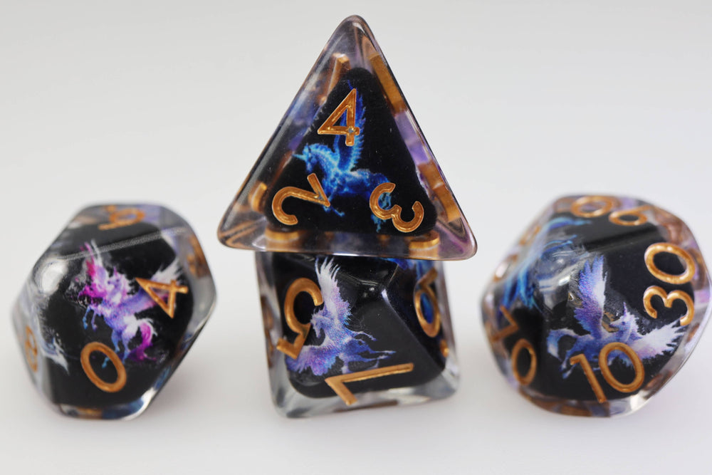 Dark Pegasus RPG Dice Set