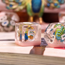 Peacock RPG Dice Set
