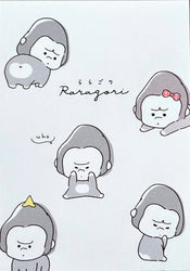 112506 Gorilla Raragori Chirashi Mini Notepad-10
