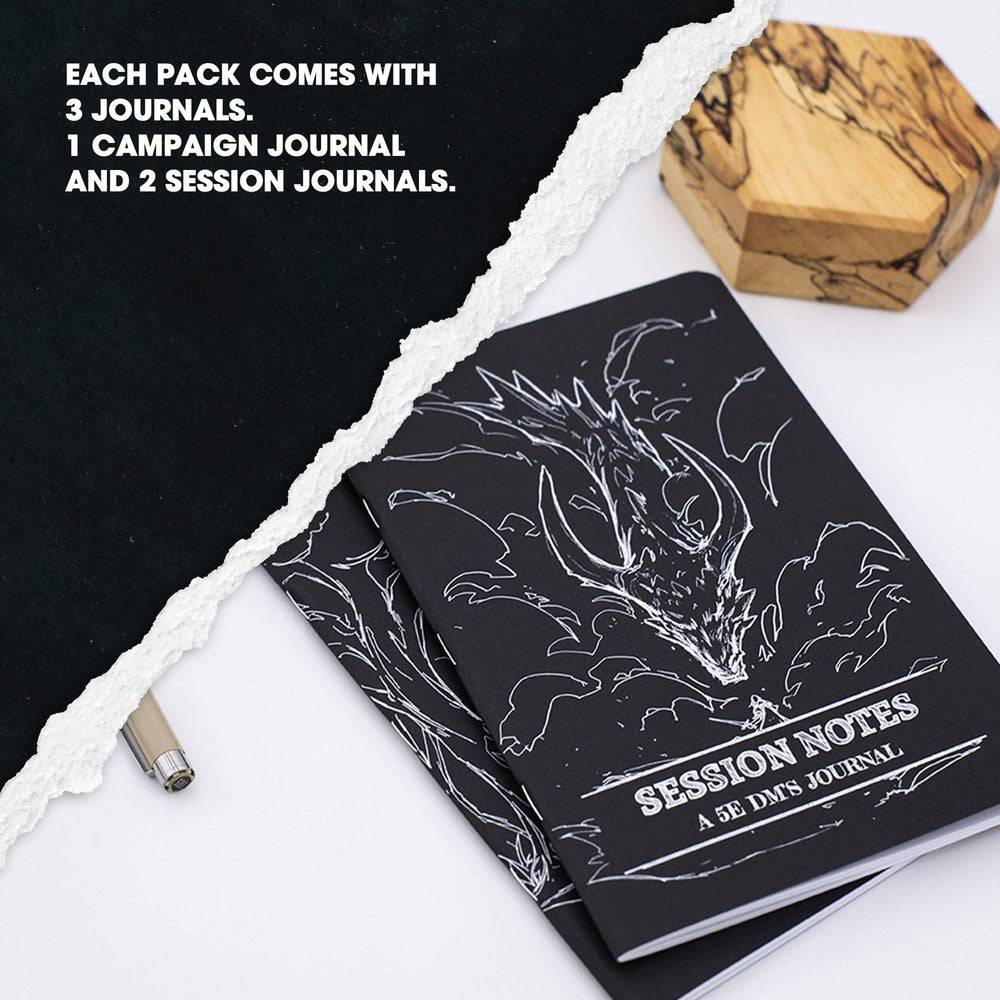 DM Journal Set – RPG Campaign Notebooks for D&D Game Masters: Red