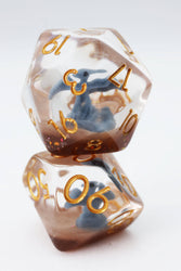 Blue Pterodactyl RPG Dice Set