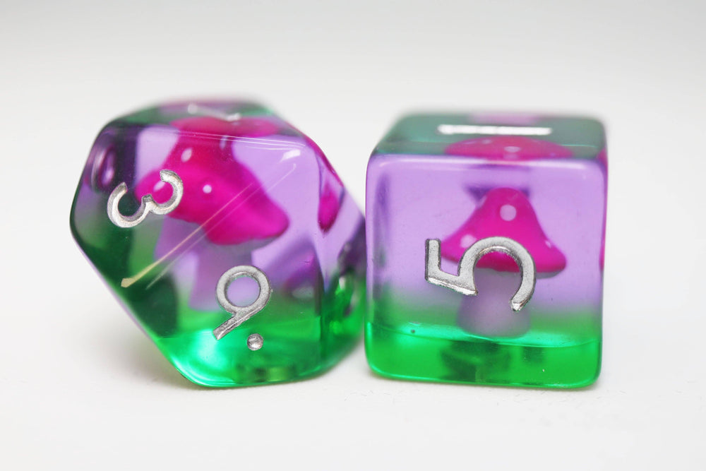 Fae Mushrooms RPG Dice Set
