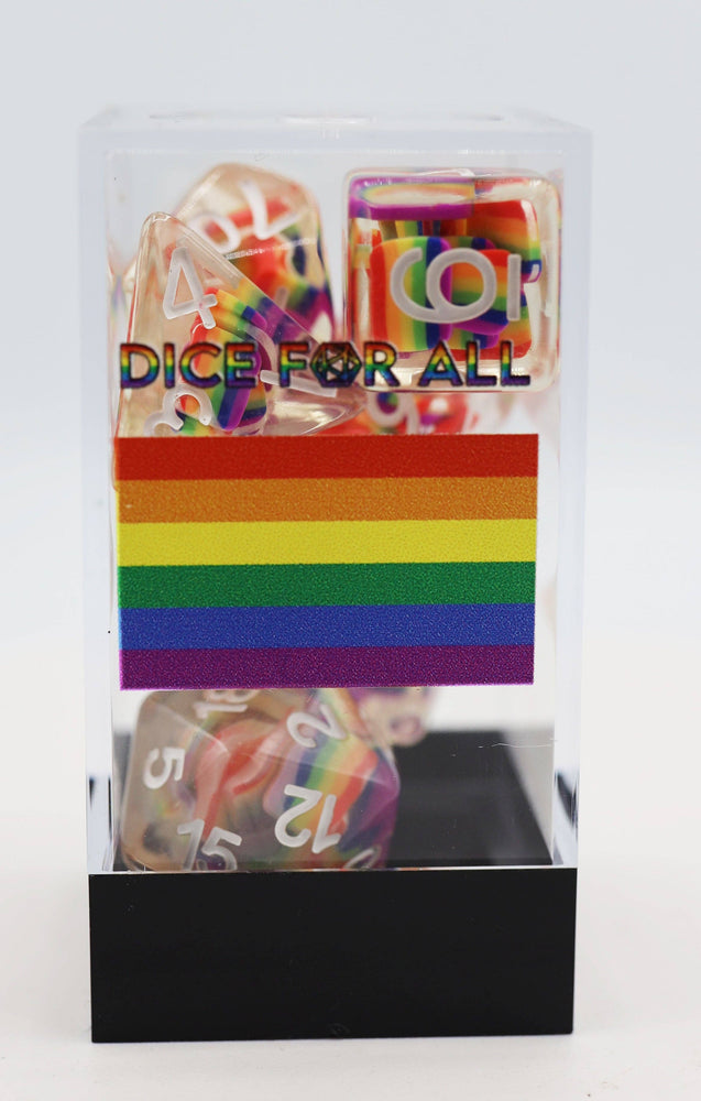Rainbow Flag RPG Dice Set