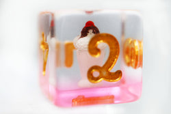 Pastry Pets: Ice Cream Sundae Budgie - Pin & RPG Dice Set