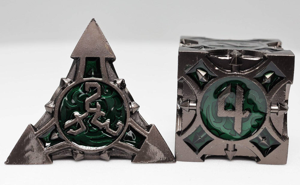 Quiver of Arrows: Swamp Arrow - Metal RPG Dice Set