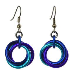 Knotted Metal Large Knot Earring - Water