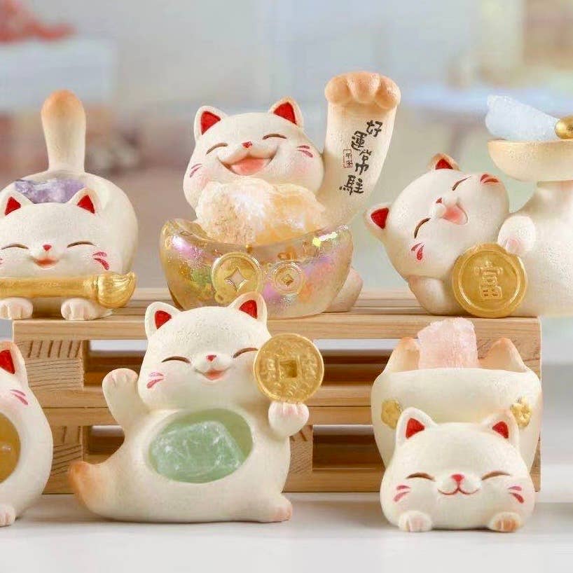 71310 Maneki Lucky Cat Crystal Blind Box