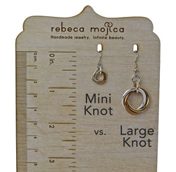 Knotted Metal Mini Earring - Flame