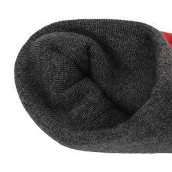 Dungeons and Dragons Game Striped Red Marled Embroidery Logo Knitted Beanie Hat for Winter