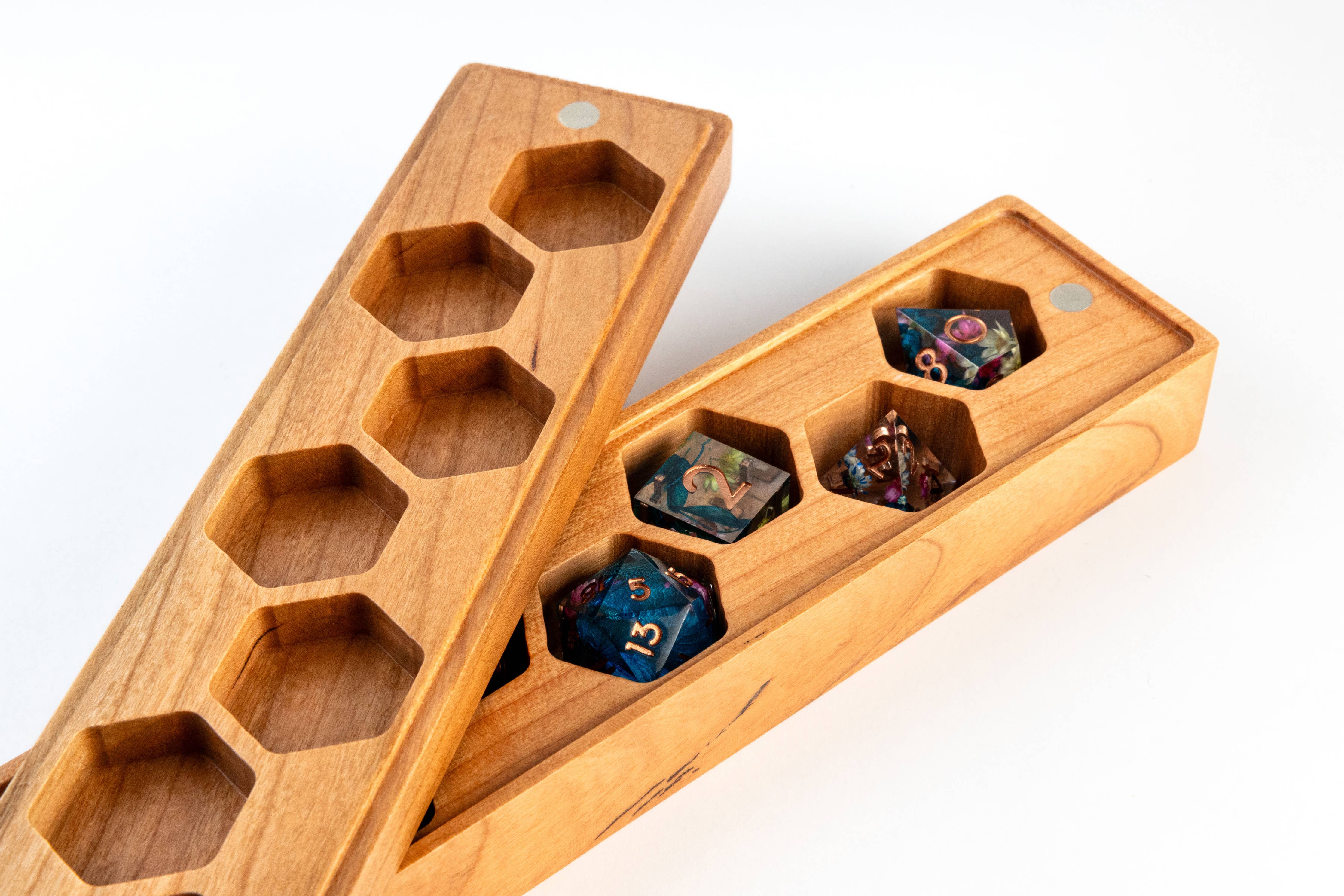 Cherry Wood Dice Vault