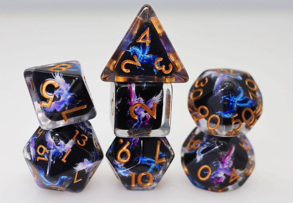 Dark Pegasus RPG Dice Set