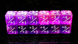 +/- Counter Dice 12ct Set - Galaxy - Majestic Cosmos