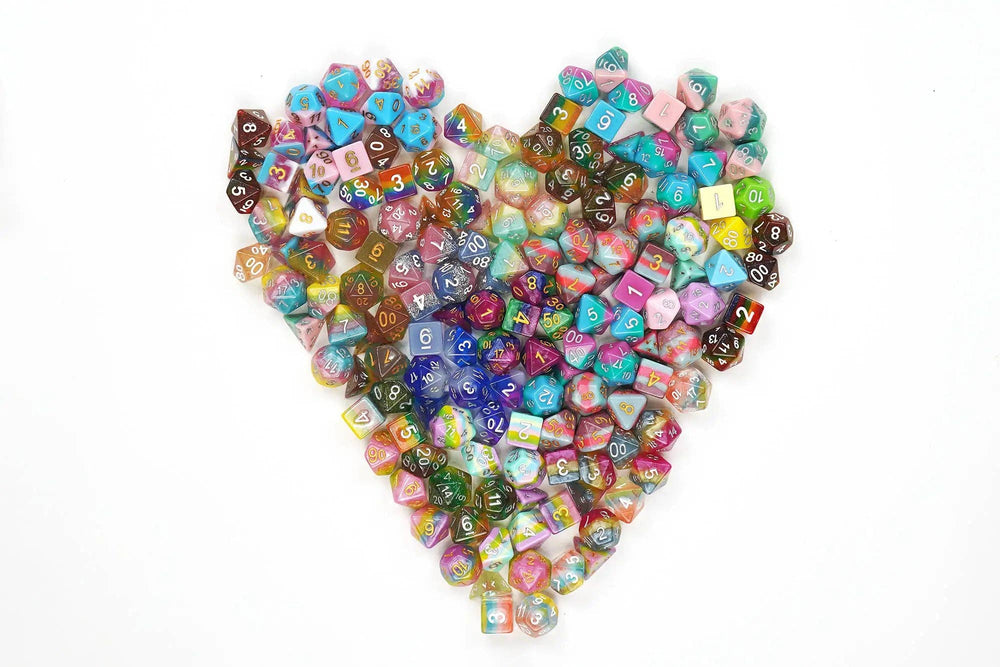Pride Mystery Dice - Rainbow Themed Dice Sticker & Pin