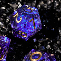 The Weave 7-Piece Liquid Core Dice Set