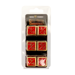 +1/+1 & -1/-1 D6 Veil of Forgotten Magic Pack of 6 CCG Metal Dice