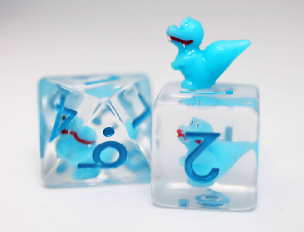 Baby Velociraptor RPG Dice Set