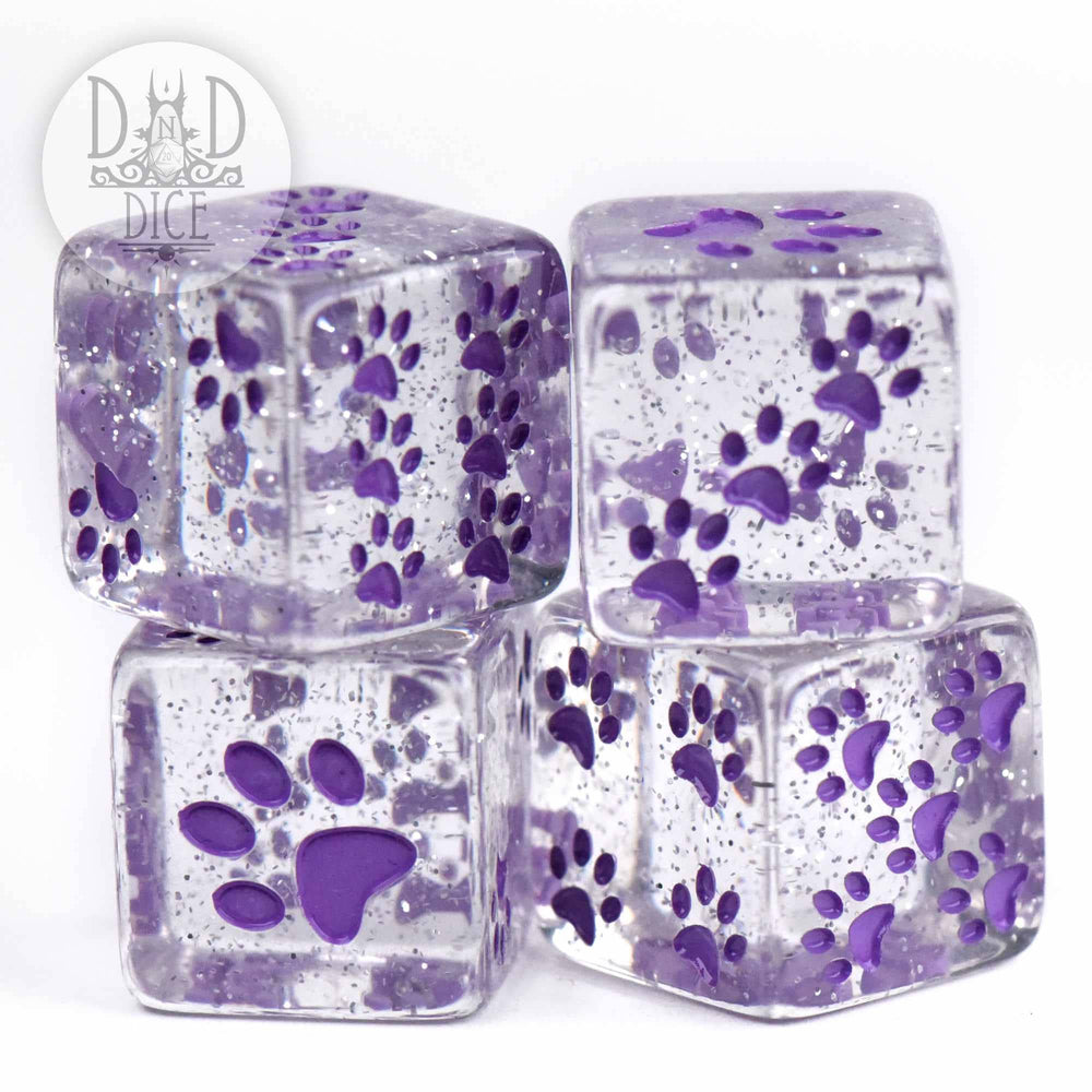 Paws Purple 4D6 Set