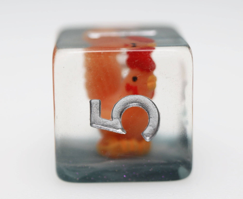 Crowing Rooster RPG Dice Set