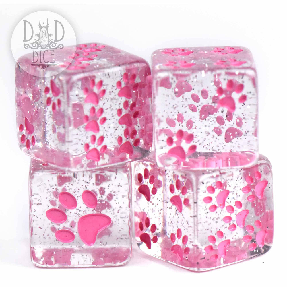 Paws Pink 4D6 Set