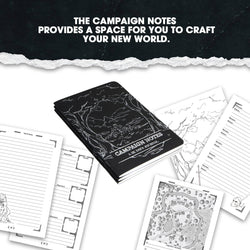 DM Journal Set – RPG Campaign Notebooks for D&D Game Masters: Black