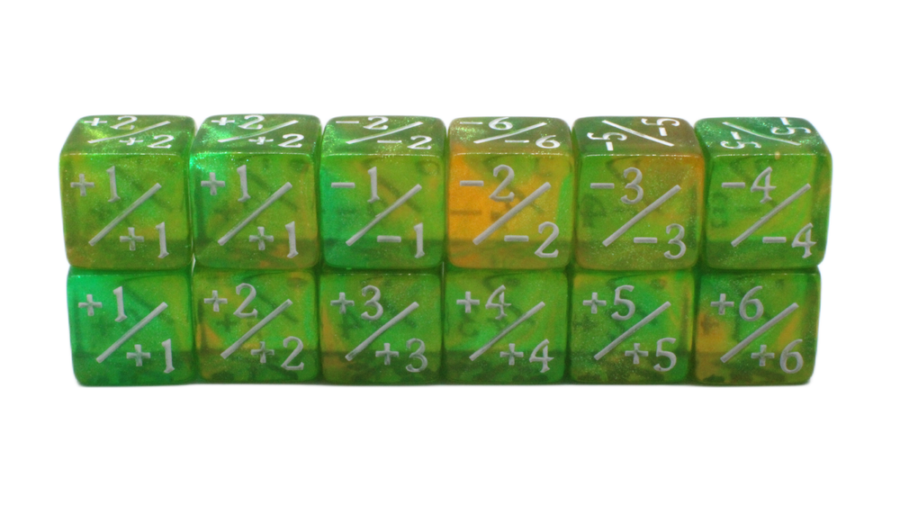 +/- Counter Dice 12ct Set - Galaxy - Fairy Lights