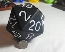 Big Foam Dice 4 inch D20's (11 colors) by Zucati: 6 pack random