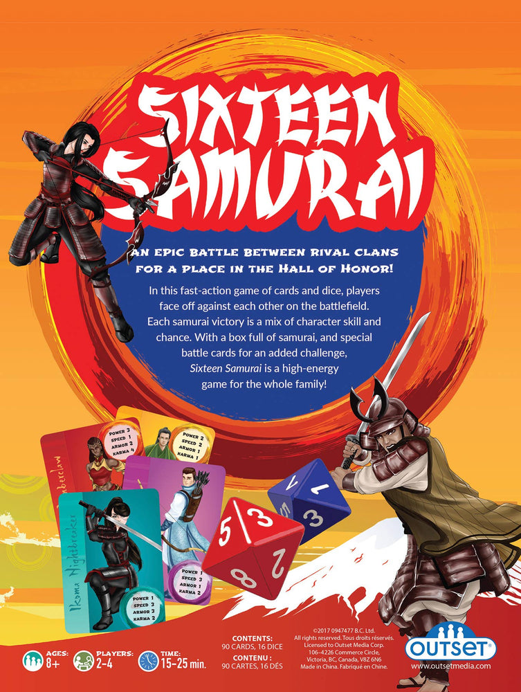 Sixteen Samurai Card Game