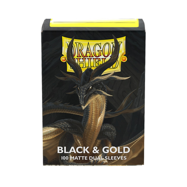 Dragon Shield Standard Dual Matte — Black and Gold
