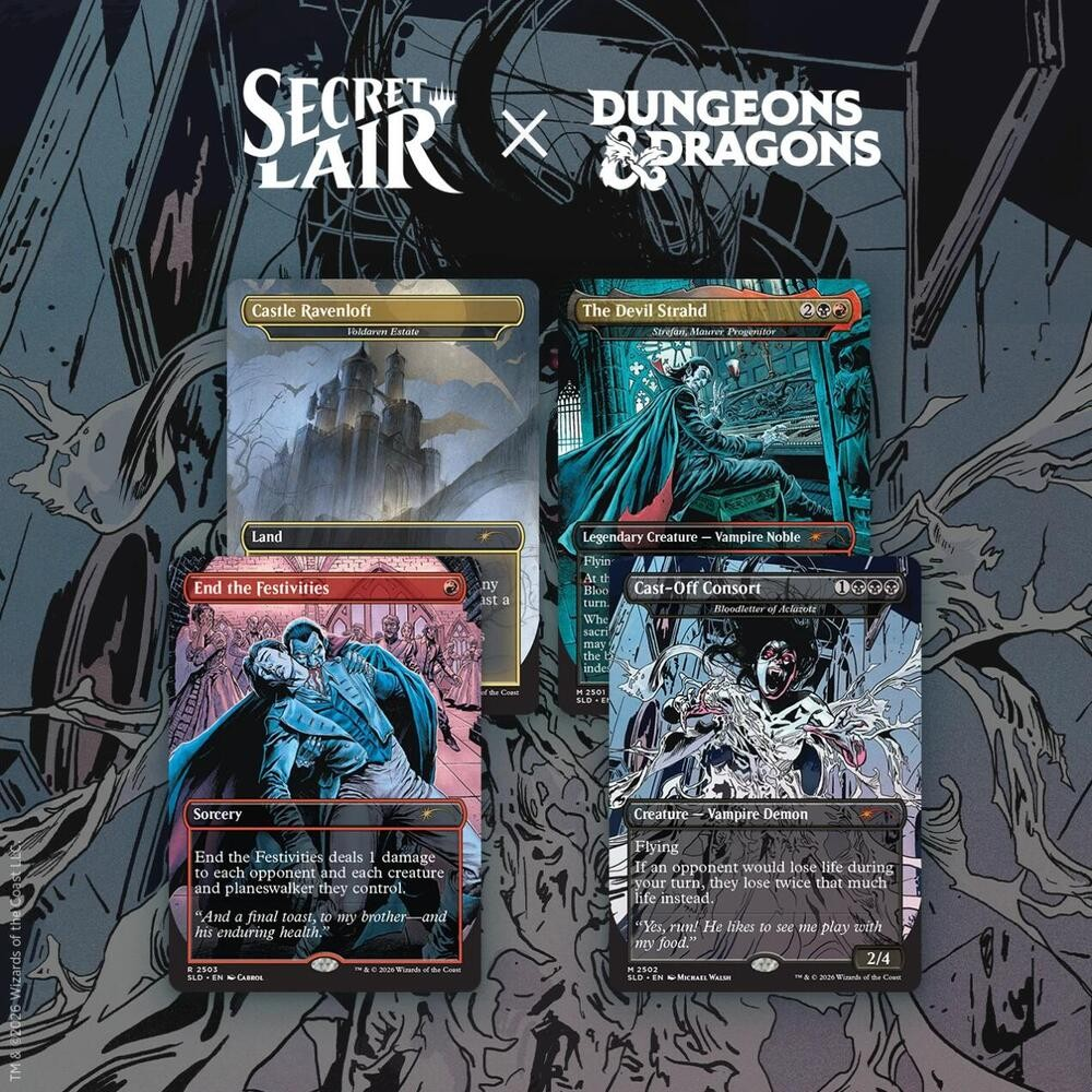 Secret Lair Drop: Secret Lair x Dungeons & Dragons: Strahd’s Descent - Non-Foil Edition - Secret Lair Drop Series (SLD)