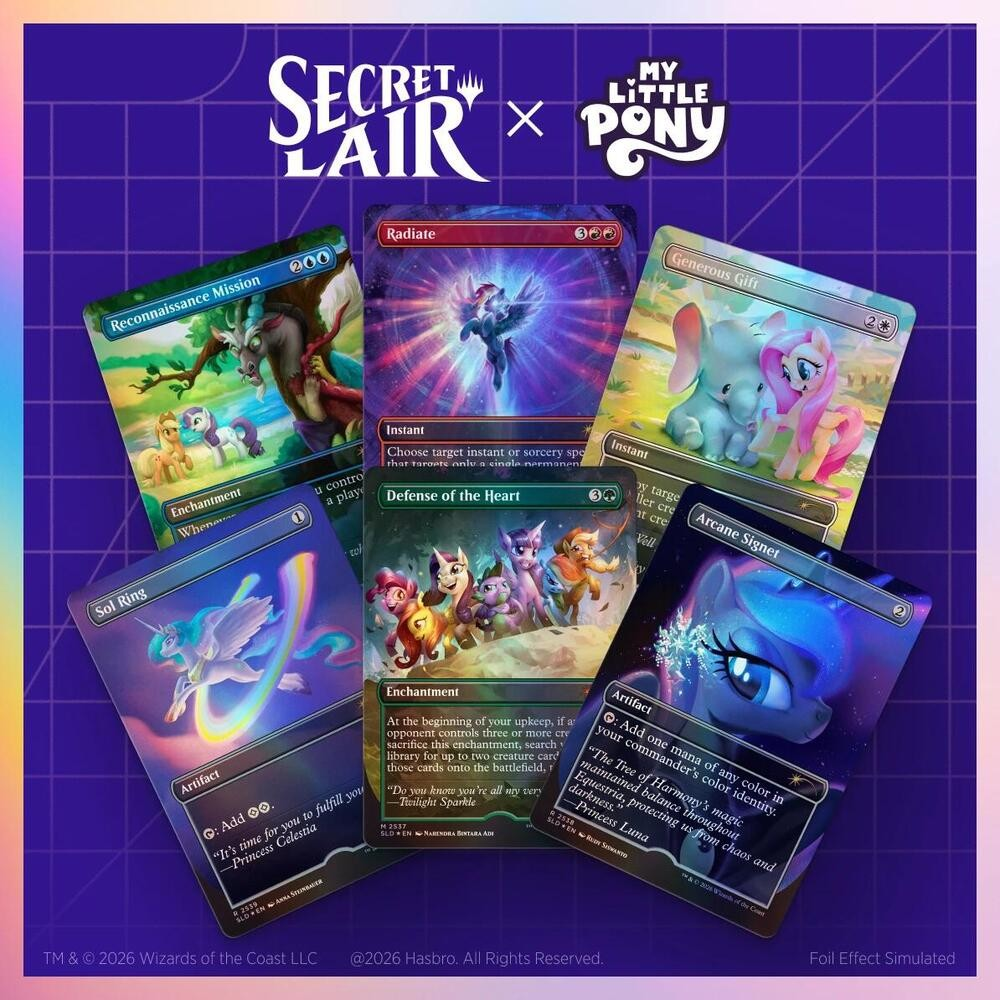 Secret Lair Drop: Secret Lair x My Little Pony: Friendship is Magic - Traditional Foil Edition - Secret Lair Drop Series (SLD)