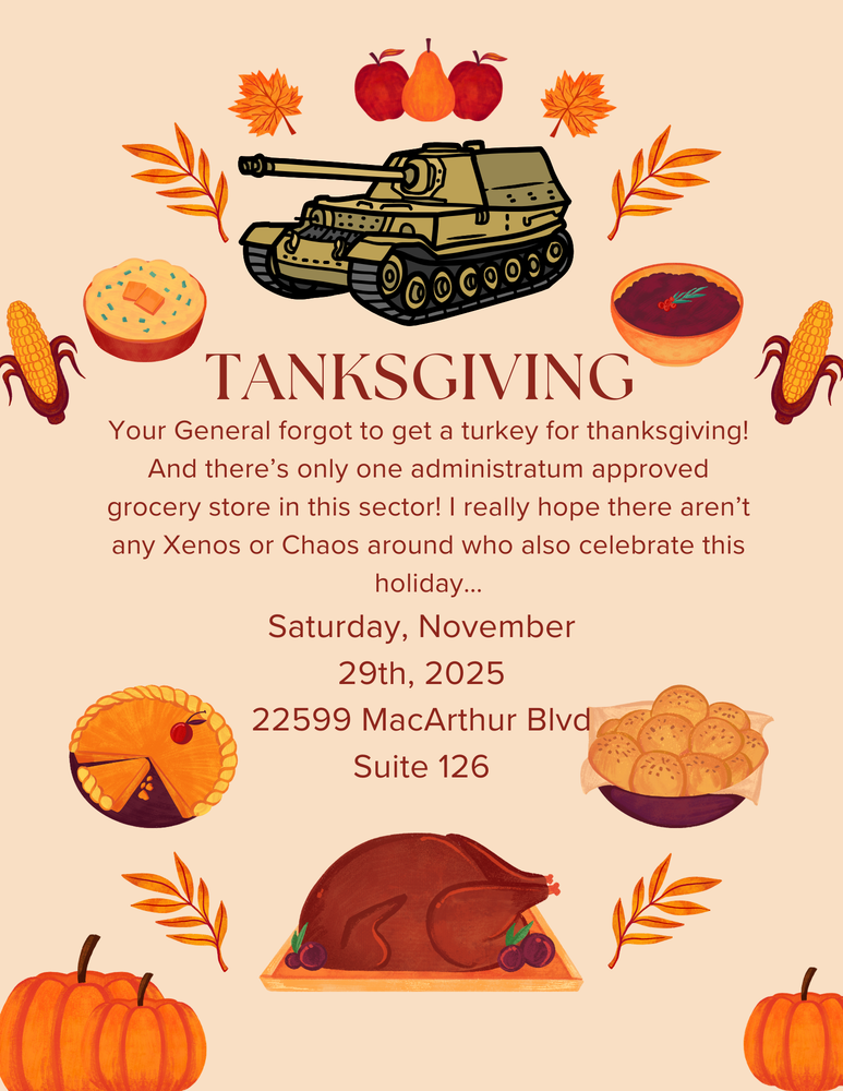 TANKSgiving! 2025 – 11/29